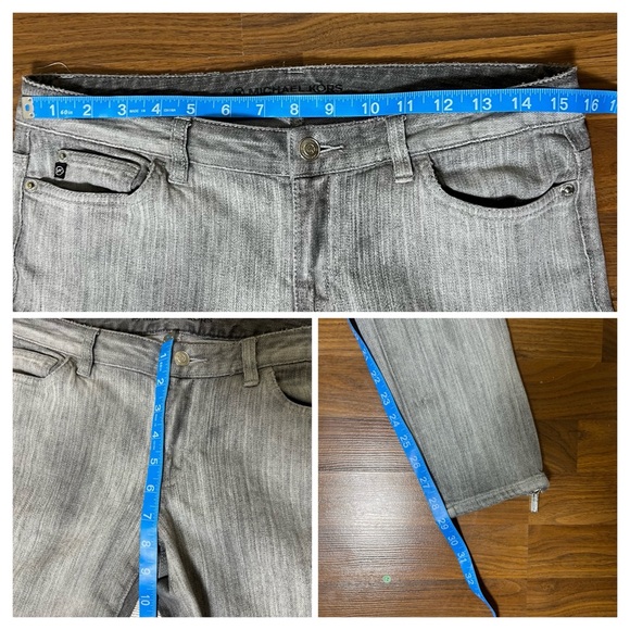 Michael Kors Distressed Gray Skinny Jeans - Size 6 - Picture 11 of 12